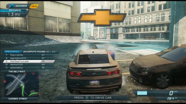 Need for Speed: Most Wanted PS3 Part 36 - Chevrolet Camaro, Roaming, Police Pursuit, Billboards смотреть онлайн