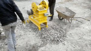 Щёковая дробилка для камня самодельная