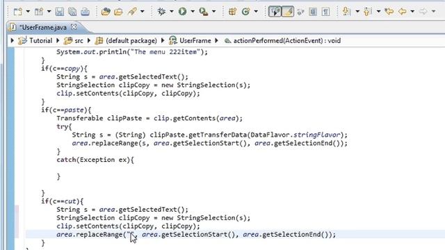 Java programming part 85 GUI : Cut Systems Clipboard смотреть онлайн