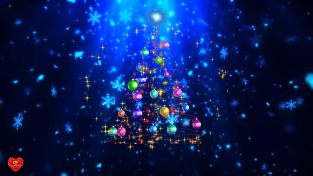 Футаж Новогодняя елка в снежинках смотреть онлайн