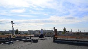 Установка Антенны Opek UVS-300 на 7 м мачту.