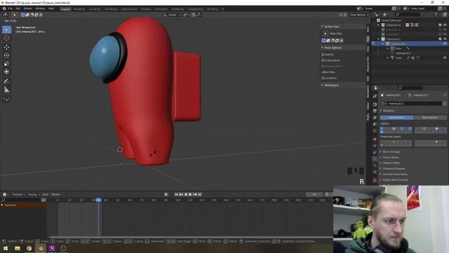 Риггинг и анимация персонажа в Blender + экспорт анимации в Unity [3D игра в Unity. Часть 18]