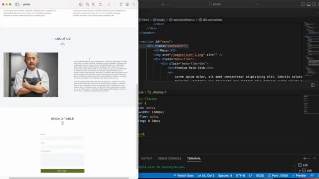 Ejercicio One Page Con HTML Y CSS (SASS) смотреть онлайн