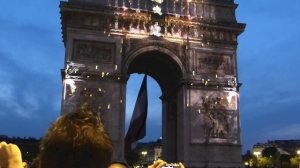 Illuminated Arc de Triomphe for 100th Anniversary of the Tour de France