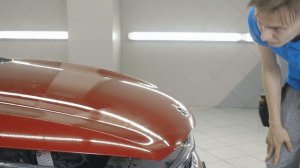 Как наклеить полиуретановую пленку Brontero на капот автомобиля Kia Rio X
