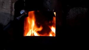 Печь-котел из газового баллона