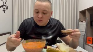 Борщец мукбанг