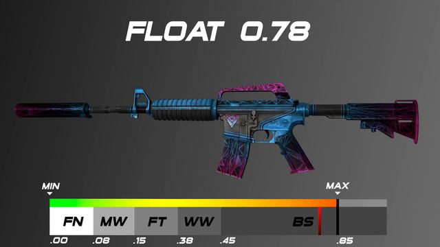 CSGO M4A1-S  Decimator - Skin wearfloat
