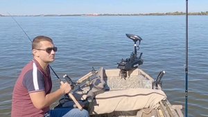 Якорь-мотор SEA-PRO. Рыбалка на Волге.