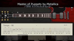 Master Of Puppets - Metallica || Easy guitar tabs