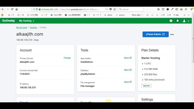 How to Setup Hosting and Domain in GoDaddy | Cpanel | Tutorial | phpexpertise.com смотреть онлайн