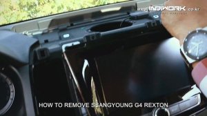 How to remove, install video interface SSANGYOUNG G4 REXTON by 인디웍 indiwork