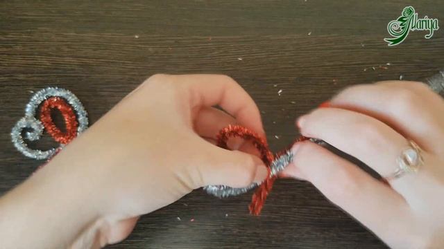 МК - кокошник - корона на новый год из синельной проволоки | Mariya | Christmas
