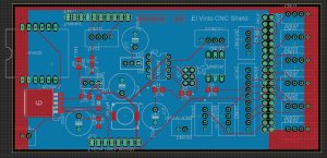 Печатная плата контроллера ЧПУ в Eagle