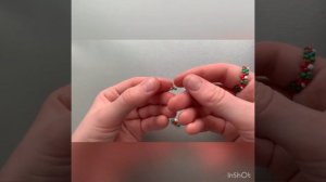 КОЛЕЧКО С ГРИБОЧКАМИ В ТЕХНИКЕ КРЕСТИК!?