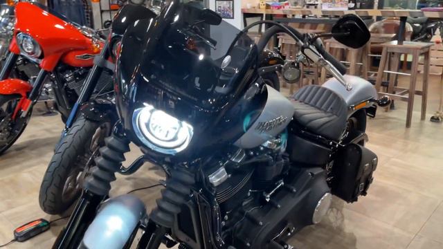 Street Bob 107 Softail Harley-Davidson 2020 silver customized смотреть онлайн