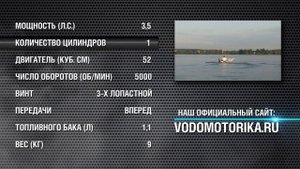 Водомоторика. Лодочный 2-х тактный мотор Globalmarine T3,5
