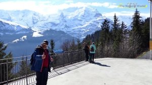 Bergbahn Lauterbrunnen - Grütschalp (Mürren) Talfahrt - cable car Switzerland.