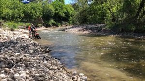 По реке Бельбек.