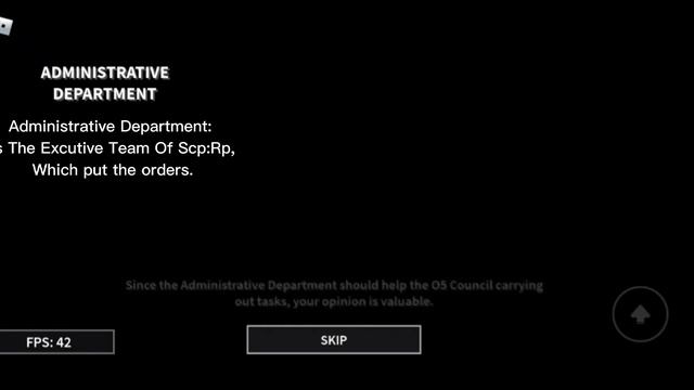 SCP:RP Administrative Department Main Guide.  English.