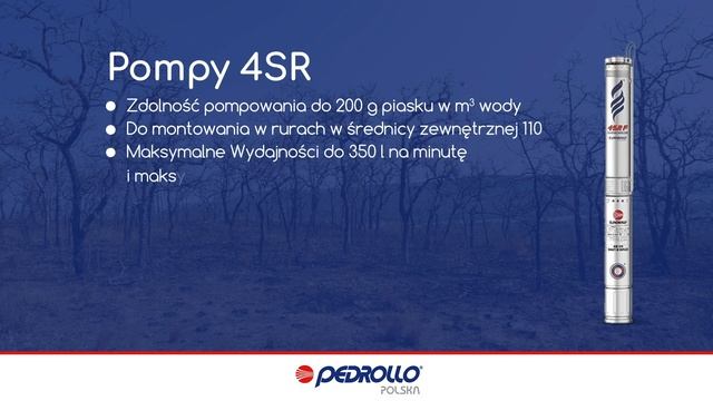 Pompa do nawadniania sadów  Pompy głębinowe Pedrollo 