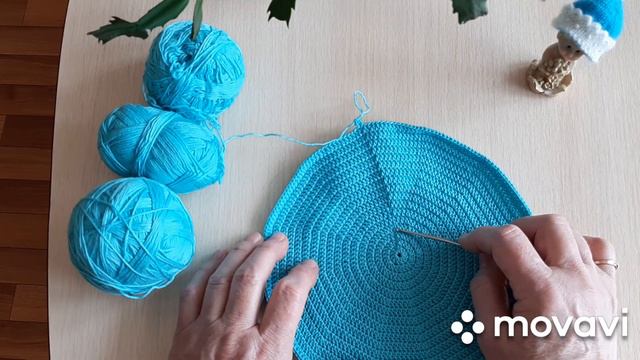 У меня будет авоська ) Красивый круг крючком. смотреть онлайн