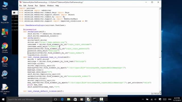 Selenium Python Webdriver Tutorial - Test Framework