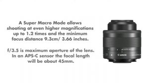 Canon EF-M 28mm f/3.5 Macro IS STM - Quick Overview