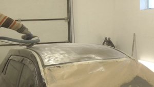 Убираем сколы на крыши . крылья в переход ,покраска своими руками