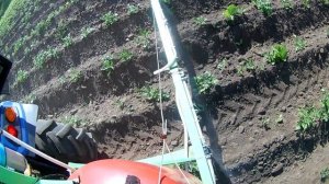 Самодельный опрыскиватель для мини трактора в работе (Orion 244 RF)