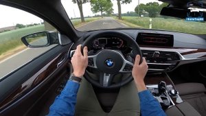 BMW 5 Series M550i 530HP 4.4 V8 POV Test DRIVE & SLIDE by AutoTopNL