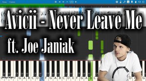 Avicii - Never Leave Me ft. Joe Janiak [Piano Tutorial | Sheets | MIDI] Synthesia