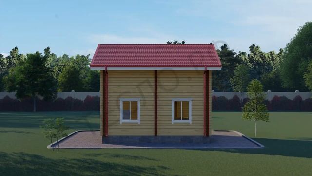 Дачный Дом  08. ( 100.56м2 ) Внешний вид. Exterior of the house. смотреть онлайн