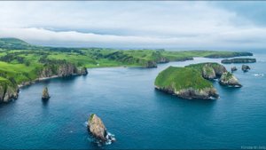 Путешествие по Шикотану. Едем в бухту Димитрова.