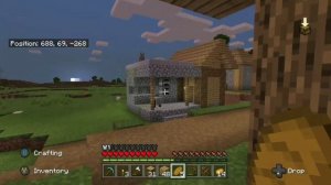 MineCraft Bed Rock Edition survival let's play Epsoide 2 For XBox 1 we build a house