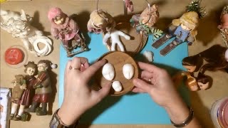 ЛИЧИКО ДЛЯ ВАТНОЙ КУКЛЫ. РЕАЛИСТИЧНОСТЬ 5+. Cotton Christmas Tree toy. Дачный креатив.