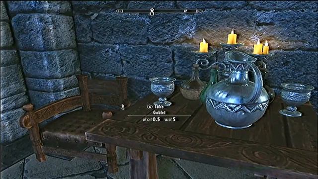 Xbox 360 How to Move Objects and Sprint in Skyrim