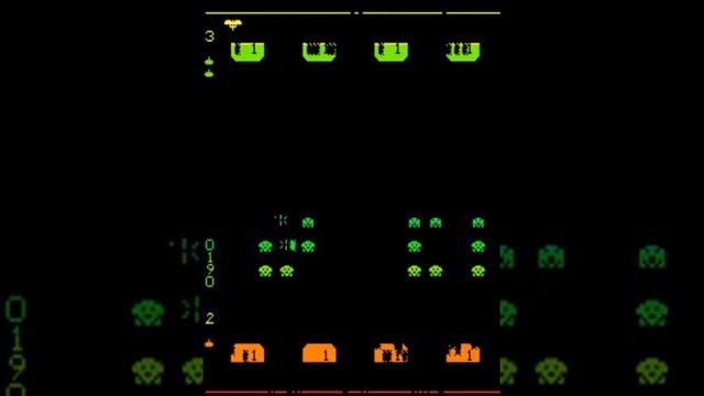 Space Invaders II Midway cocktail MAME Gameplay video Snapshot -Rom name invad2ct-