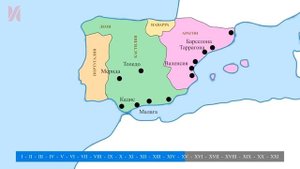 История Испании на карте. Инквизиция, конкистадоры, Новый Свет
