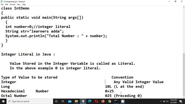 DATA TYPES IN JAVA | PRIMITIVE DATA TYPE