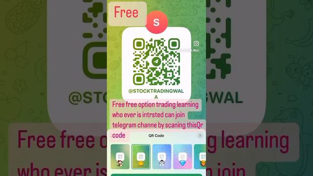 Scan this Qr code for joining  telegram Chanel #tradingsetup #optiontrading #stockmarket #telegram