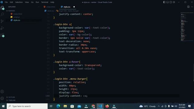 Create Navbar Using HTML CSS and JS | Full Responsive