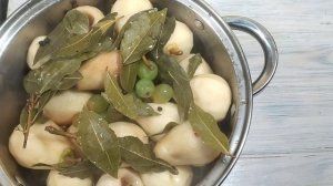 Такими грушами покорите всех!Маринованные ГРУШИ с ВИНОГРАДОМ и пряностями на зиму(авторский рецепт)