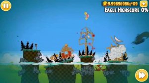 Angry Birds Seasons The Pig Days All levels (Mighty Eagle) Any%