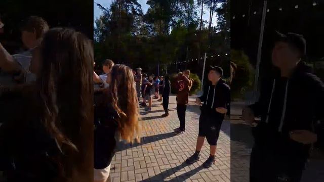 УТРЕННЯЯ ЗАРЯДКА В ЛАГЕРЕ ДЛЯ ДЕТЕЙ И ПОДРОСТКОВ. ДОЛ "Волна" 1 смена 2023 г. Все Дома