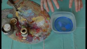 Уроки живописи маслом - Где и как хранить оставшуюся масляную краску (замес) - Юрий Клапоух (2019)