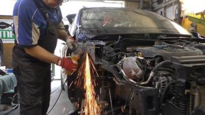 VolksWagen Tiguan 2. The front end repair. Ремонт переда.