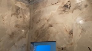 Крупноформатный керамогранит в душевой. Контакты в описании