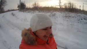 Дал угла Дрифт на покрышке в конце въехали в забор niva drift Экшэн камера SJ4000 WiFi HD