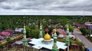 DRONE VIEW MASJID JAMI' FASTABIQUL KHAIRAT DESA SUNGAI BURUNG